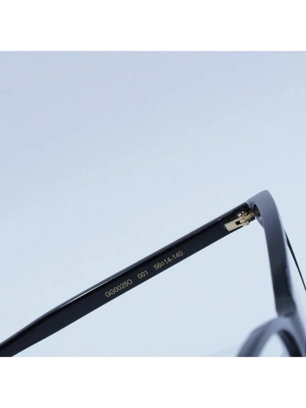 Gucci GG0025O 001 Eyeglasses Black Cat Eye Frame